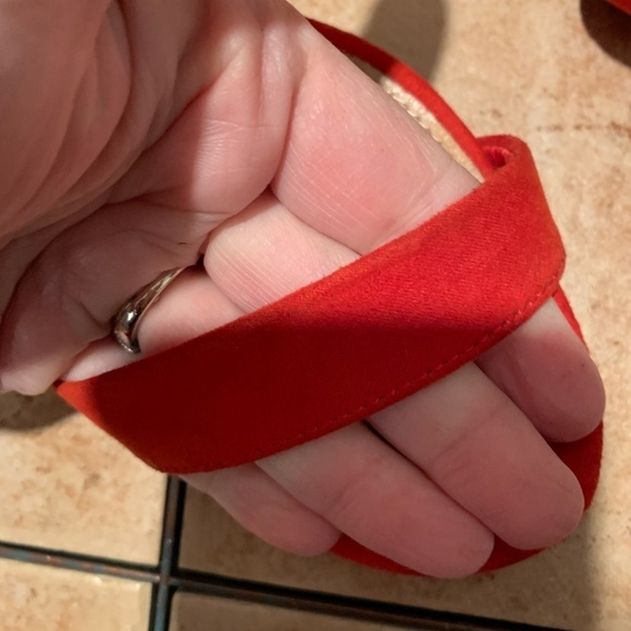 Next Heeled Sandals in Red UK Size 6.5/US 8.5 - Picture 9 of 11